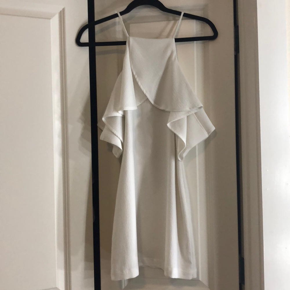 White Ruffle Dress - Picture 2 of 3